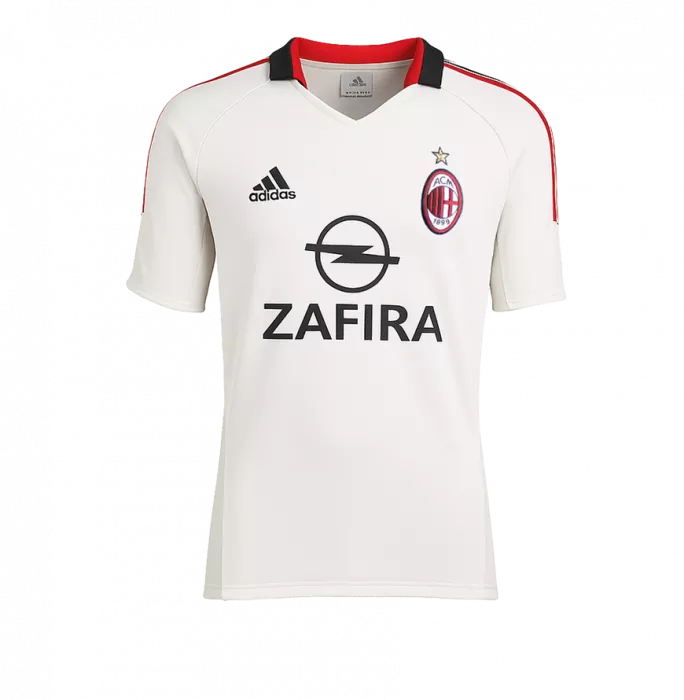 CAFU ufficiale UEFA Champions League Back Firmato e incorniciato AC Milan 2005-06 Shirt in trasferta