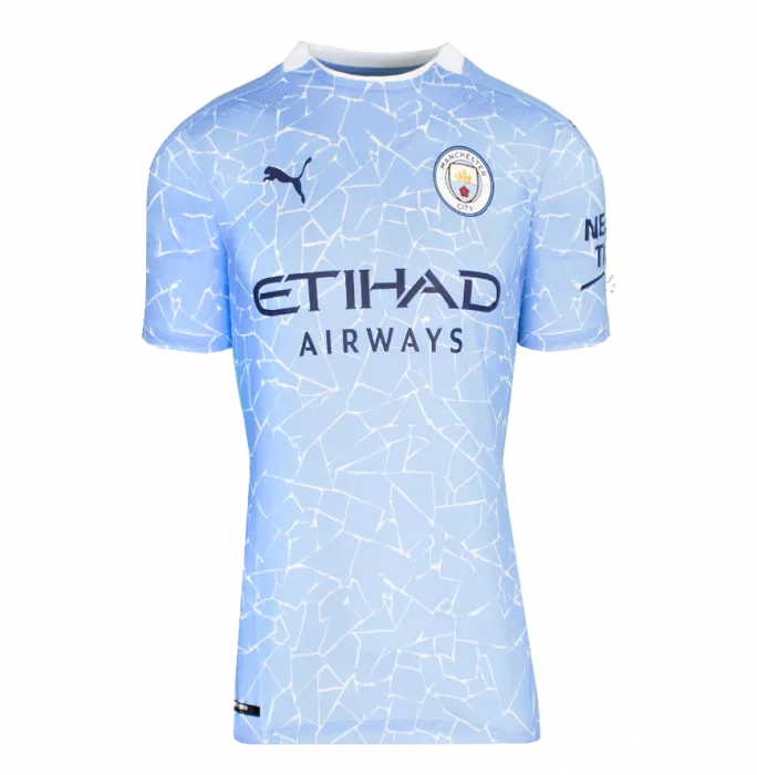 Vincent Kompany Official UEFA Champions League en arrière a signé et encadré la chemise à domicile de Manchester City 2020-21