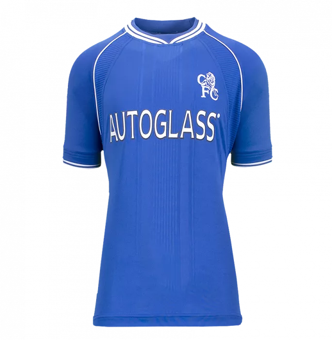 Frank Lampard ufficiale UEFA Champions League Back Firmato e Hero incorniciata Chelsea 2000-01 Shirt casalingo