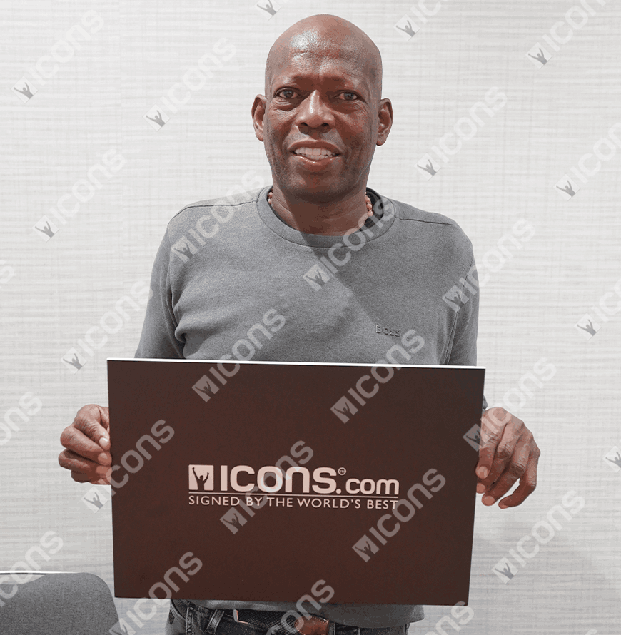 Faustino Asprilla Official UEFA Champions League Signed Football In Acrylic Case