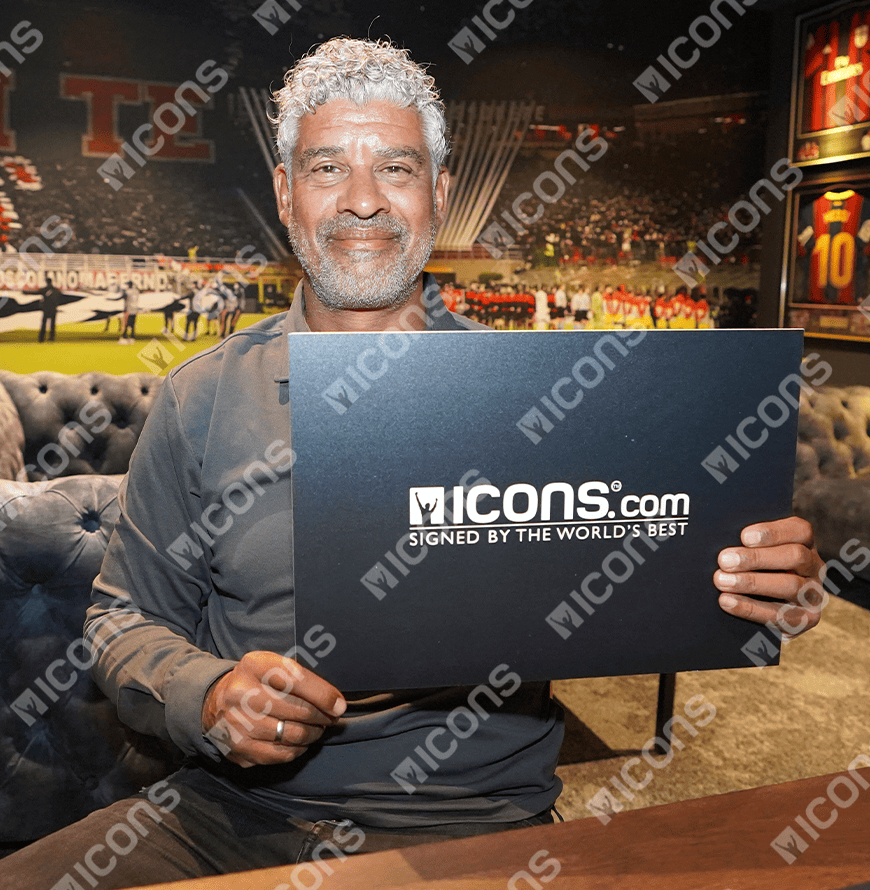 Frank Rijkaard Official UEFA Champions League Signed and Framed AFC Ajax Photo: UEFA Champions League Winner