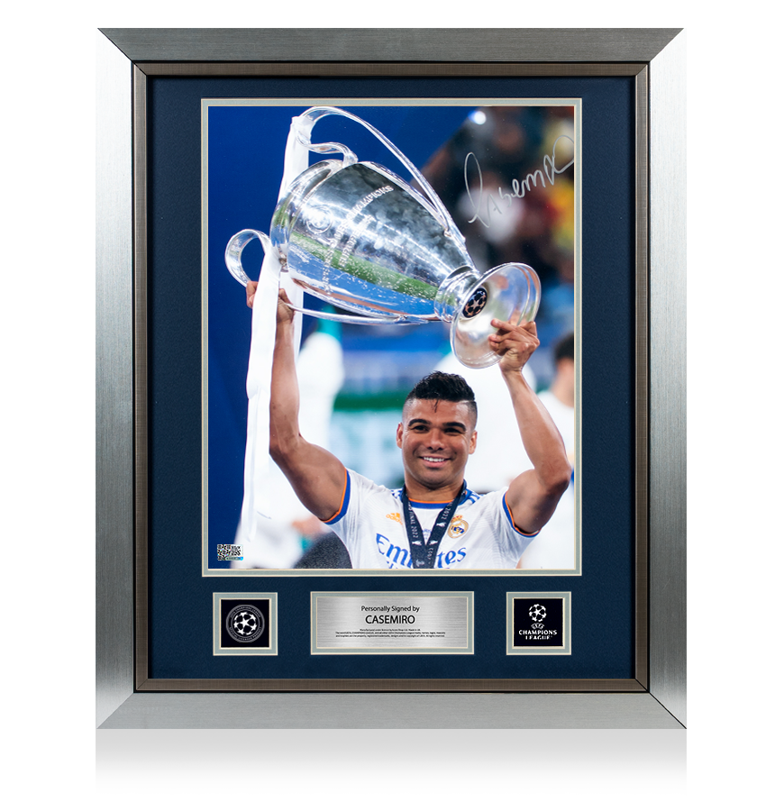 Casemiro Official UEFA Champions League Signed and Framed Real Madrid Photo: Winner