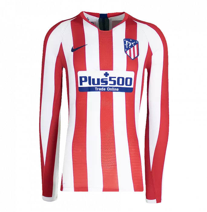 Luis Suarez Offizieller UEFA Champions League Back unterschrieben und Held-gerahmter Atletico Madrid 2019-20 Home-Shirt mit Fan-Stil-Nummer