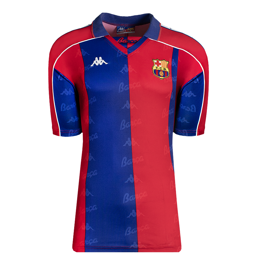 Romario Official UEFA Champions League Back Signed and Framed FC Barcelona 1992-95 Home Shirt with Fan Style Numbers