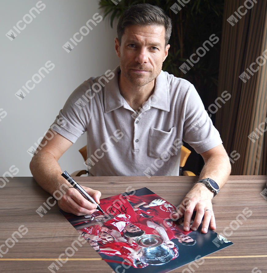 Xabi Alonso Official UEFA Champions League Signed and Framed Liverpool FC Photo - 2005 Champions League Winners