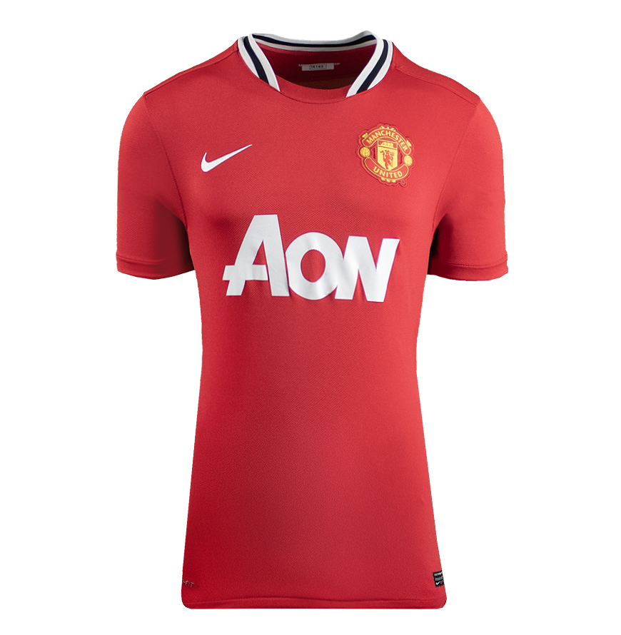 Dimitar Berbatov Official UEFA Champions League Back Signed and Framed Manchester United 2011-12 Home Shirt