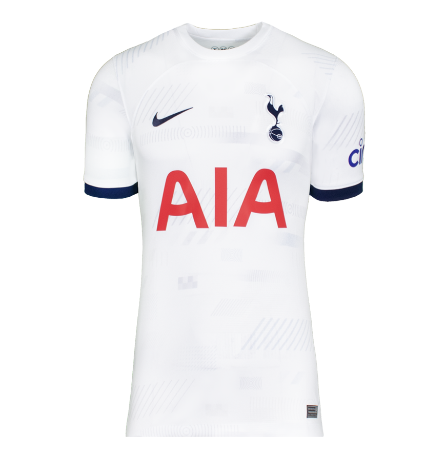 Jermain Defoe Official UEFA Champions League Back Signed and Hero Framed Tottenham Hotspur 2023-24 Home Shirt with Fan Style Numbers