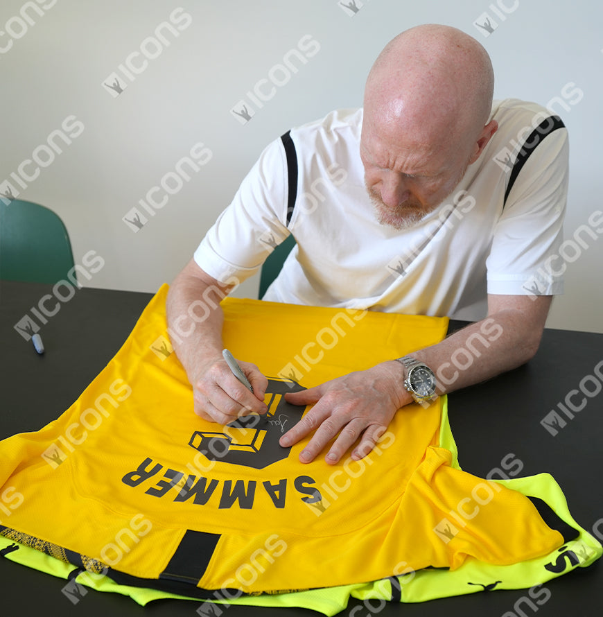 Matthias Sammer Official UEFA Champions League Back Signed and Framed Borussia Dortmund 2019-20 Home Shirt with Fan Style Number