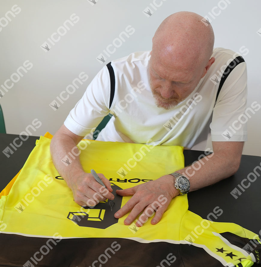 Matthias Sammer Official UEFA Champions League Back Signed and Framed Borussia Dortmund 1997-98 Home Shirt