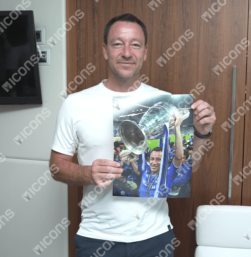 John Terry Official UEFA Champions League Signed and Framed Chelsea Photo: UEFA Champions League Winner