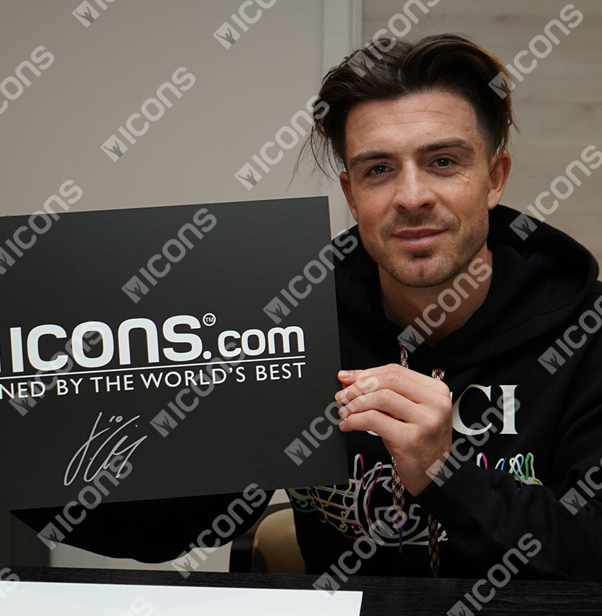Jack Grealish Official UEFA Champions League Signed Plaque and Photo Frame: 2023 Winner