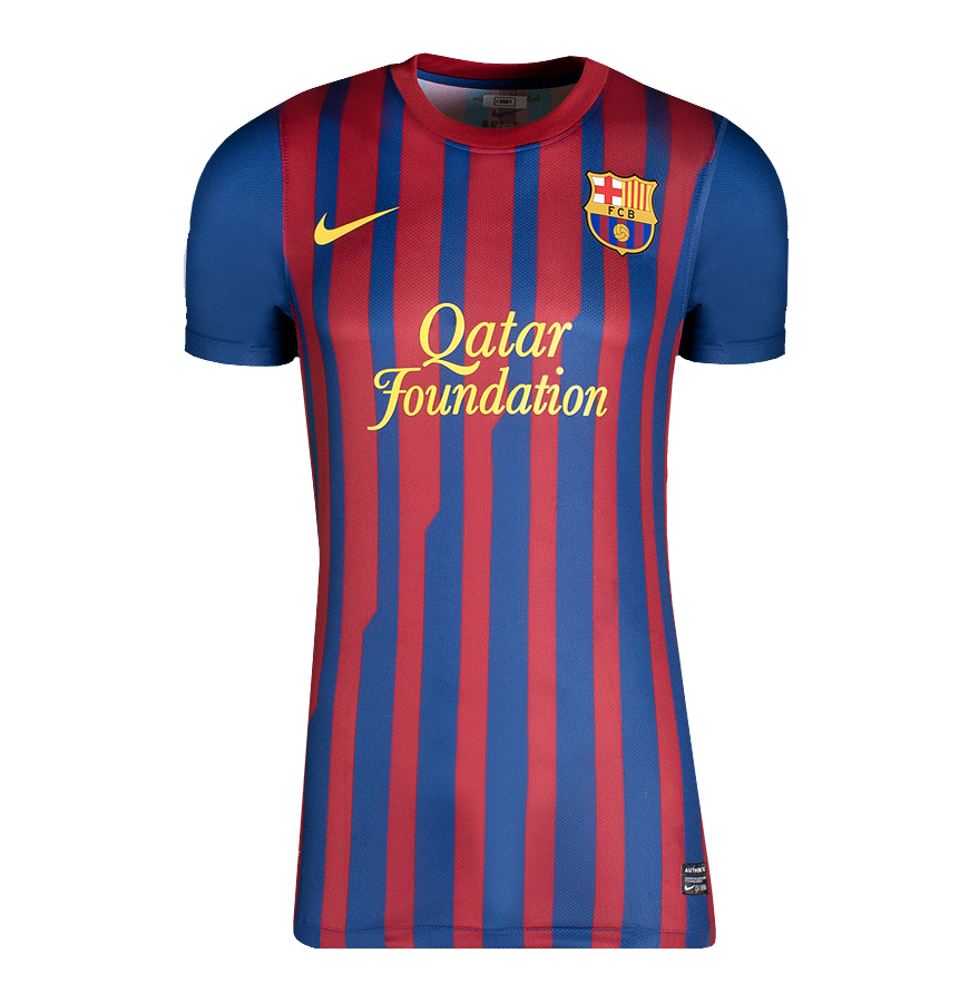 Lionel Messi Official UEFA Champions League Back Signed and Framed FC Barcelona 2011-12 Home Shirt