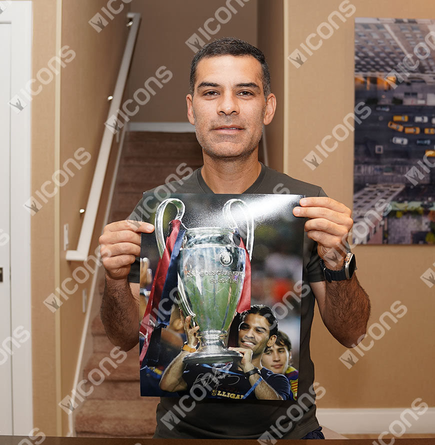 Rafael Marquez Official UEFA Champions League Signed and Framed FC Barcelona Photo: 2009 UEFA Champions League Winner