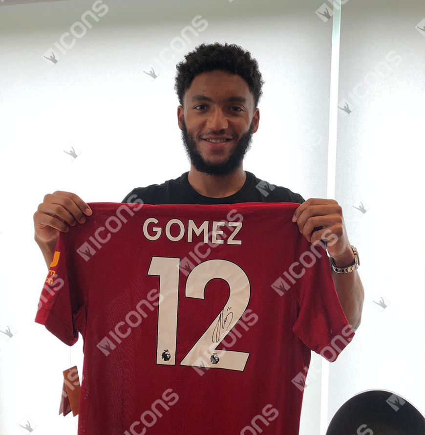 Joe Gomez Official UEFA Champions League Back Signed and Hero Framed Liverpool 2019-20 Home Shirt