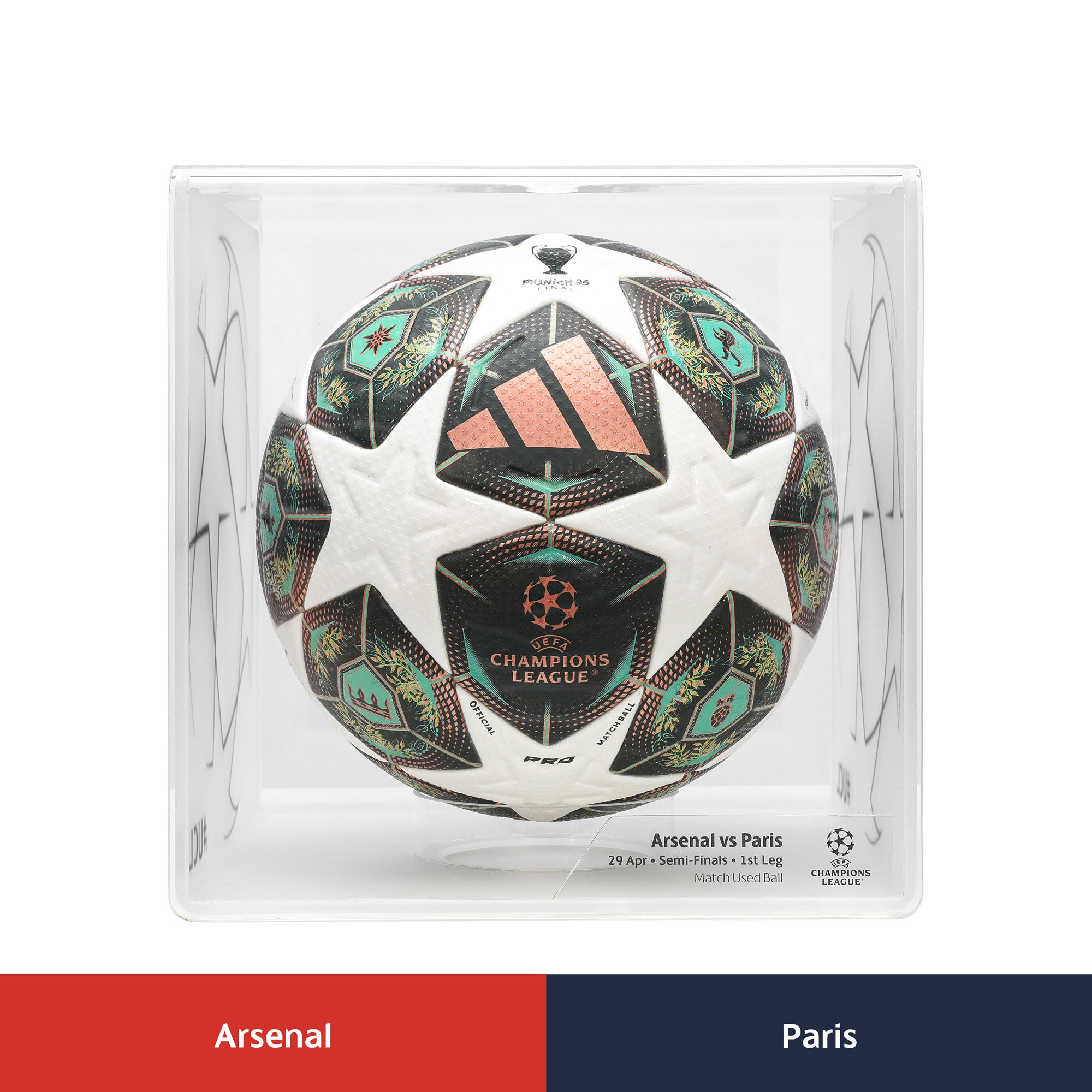 UEFA Champions League 2025 Halbfinale 1. Bein: Pariser Spiel gebrauchter Ball