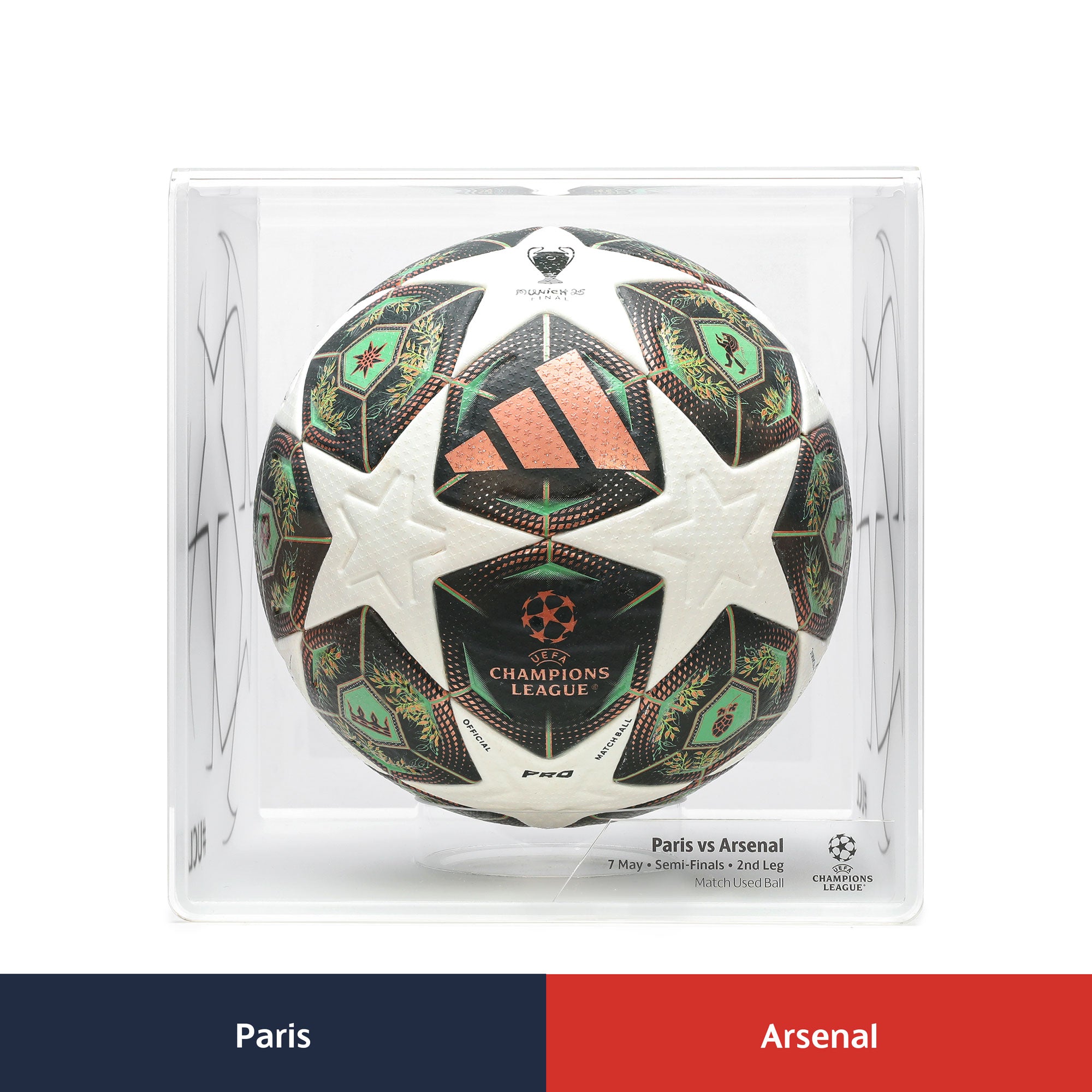 UEFA Champions League 2025 Halbfinale 2. Leg: Pariser Spiel gebrauchter Ball