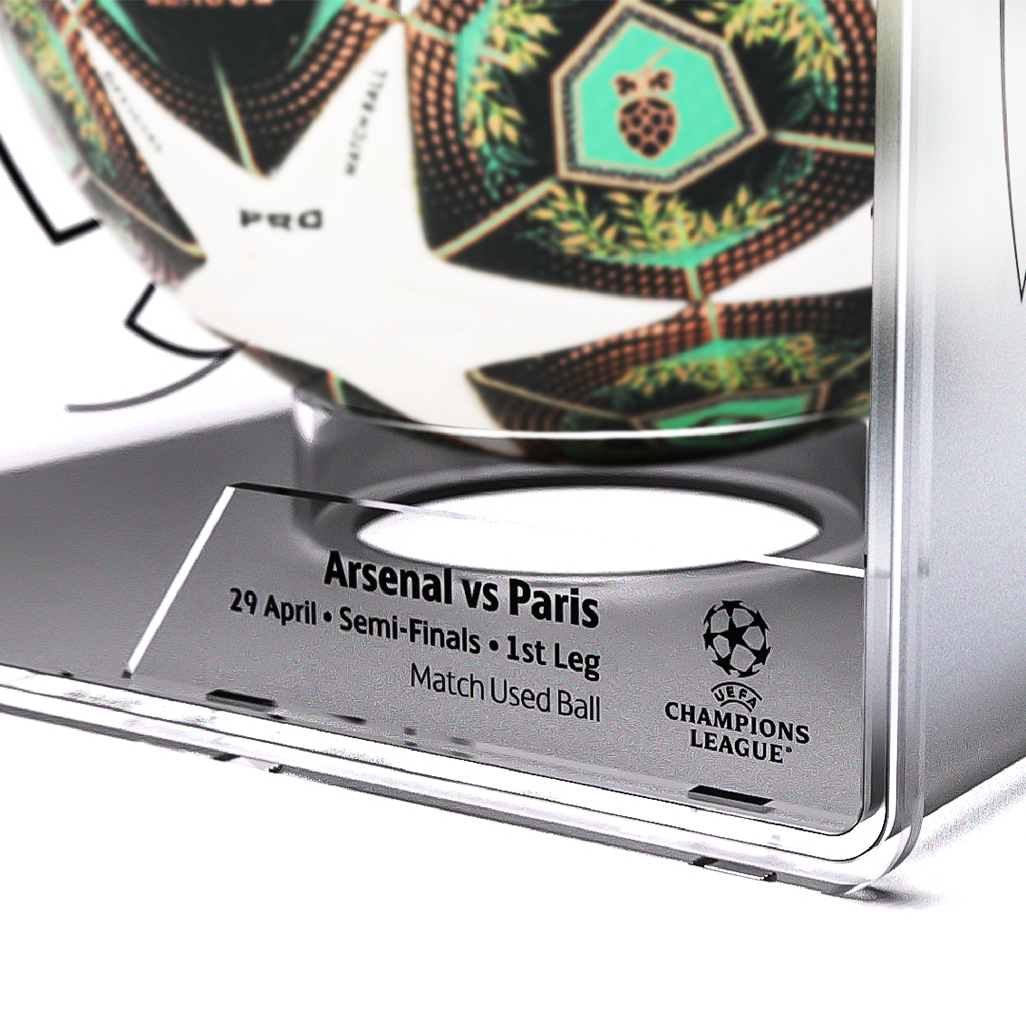 UEFA Champions League 2025 Semi-Final 1st leg: Paris Match Used Ball