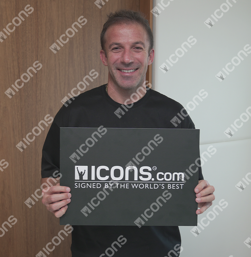 Alessandro Del Piero Official UEFA Champions League Signed Adidas Predator Boot In Photo Acrylic Case: Option 1