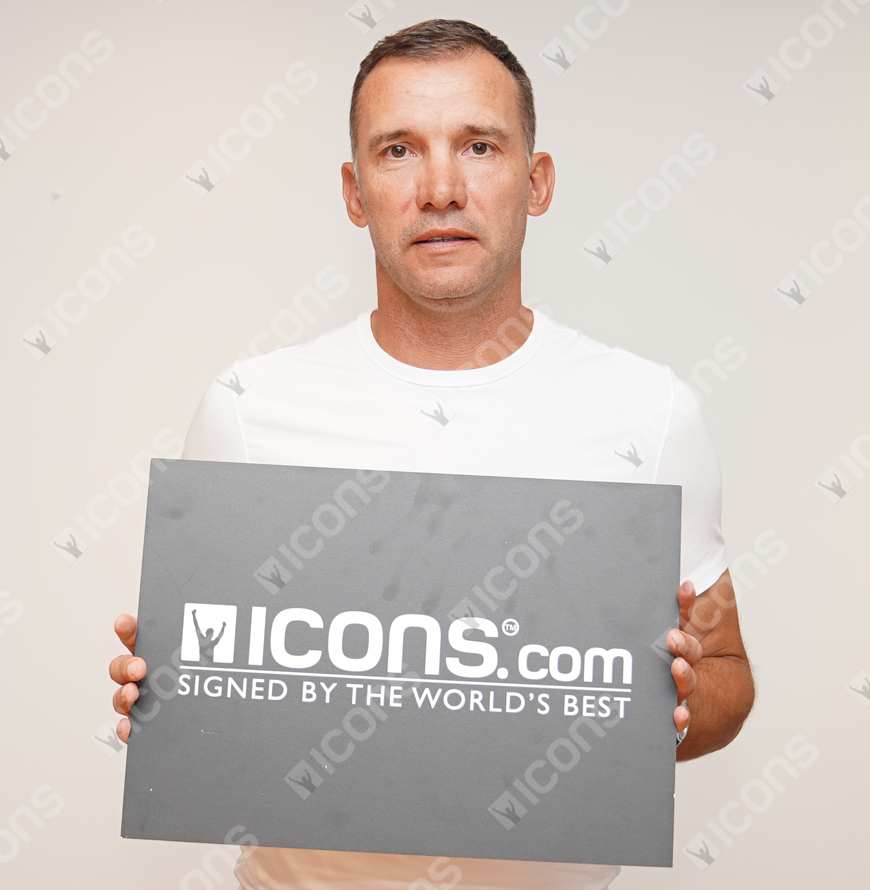 Andriy Shevchenko Official UEFA Champions League Signed and Framed AC Milan Photo: UEFA Champions League Icon