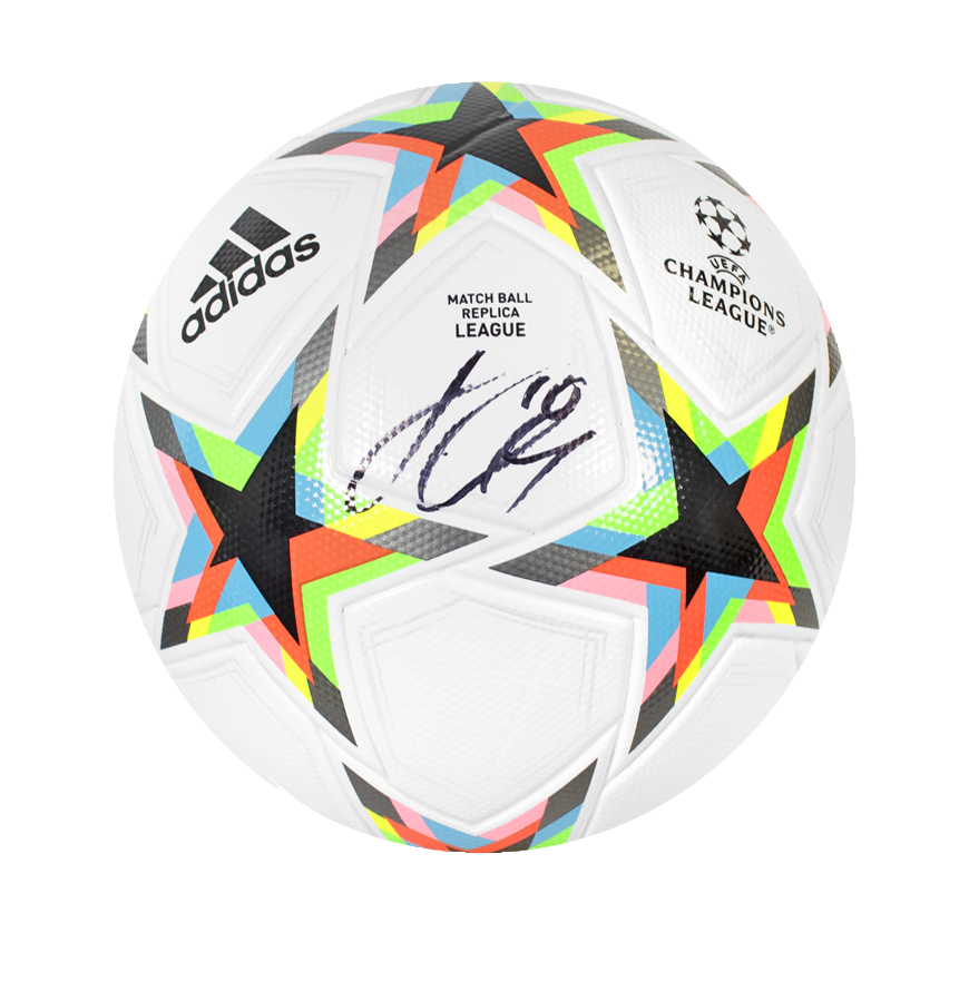 Jack Grealish Official UEFA Champions League Signed Football In Acrylic Case