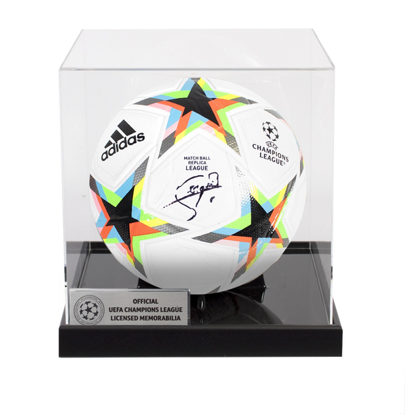 Sergio Busquets Official UEFA Champions League Signed Football In Acry