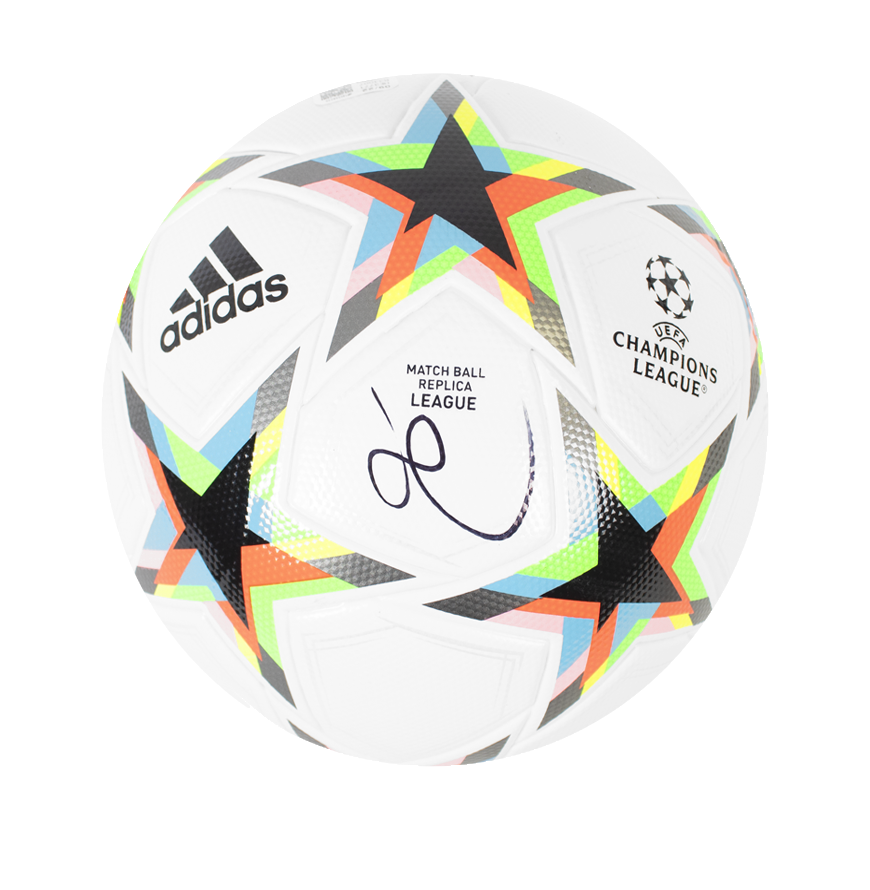 Luis Enrique Signed UEFA Champions League Football In Acrylic Case