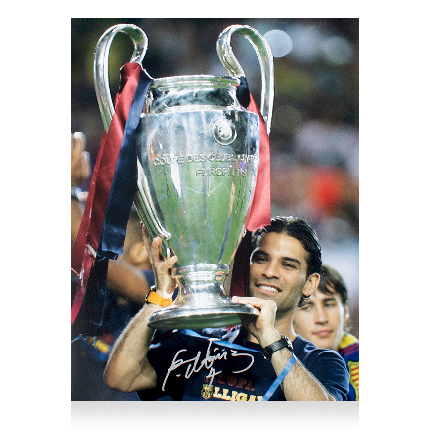 Rafael Marquez Official UEFA Champions League Signed and Framed FC Barcelona Photo: 2009 UEFA Champions League Winner