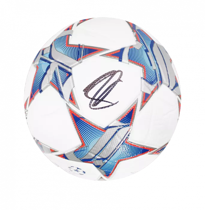 Zlatan Ibrahimovic Official UEFA Champions League Signed Football In Acrylic Case