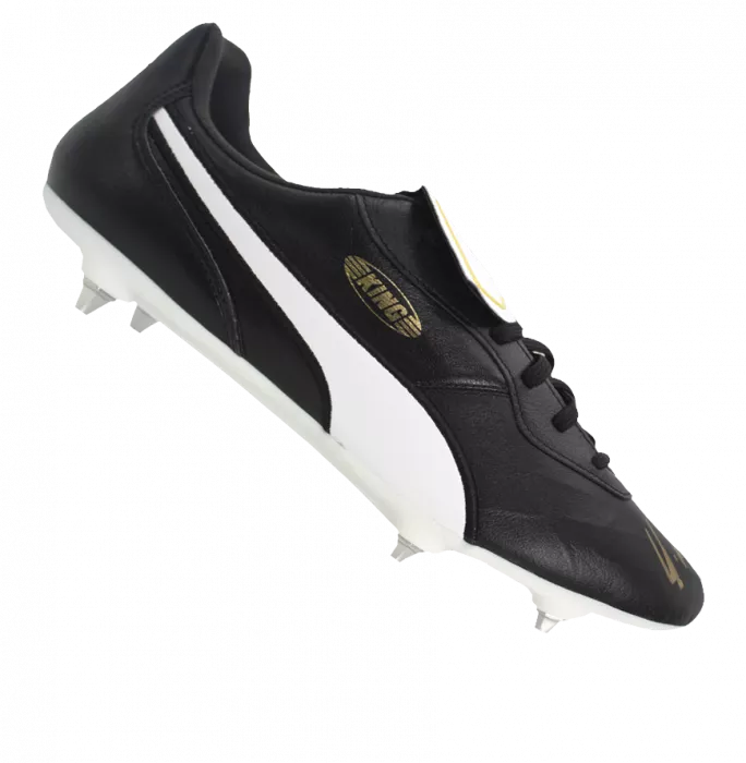 Lothar Matthaus Official UEFA Champions League Signed Black Puma King Boot In Acrylic Case