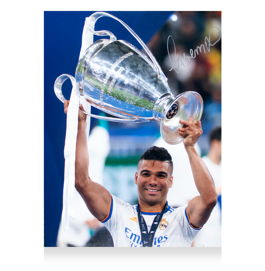 Casemiro Official UEFA Champions League Signed and Framed Real Madrid Photo: Winner