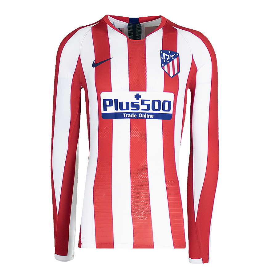 Luis Suarez Official UEFA Champions League Back Signed and Hero Framed Atletico Madrid 2019-20 Home Shirt with Fan Style Number