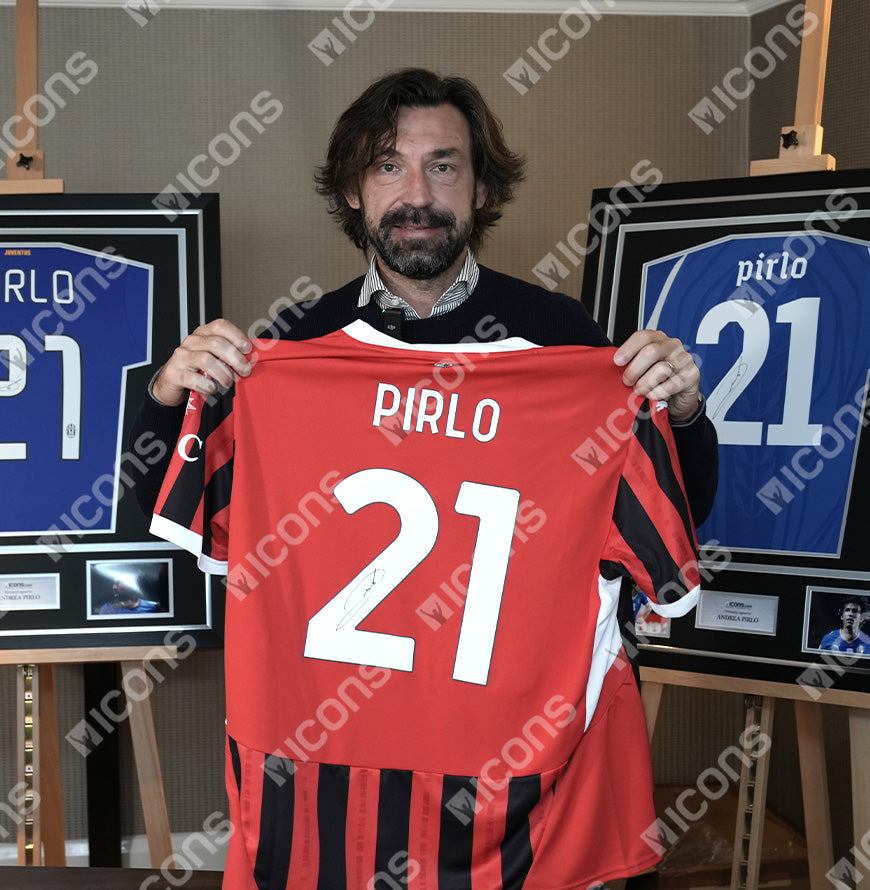 Andrea Pirlo signed ac milan shirt