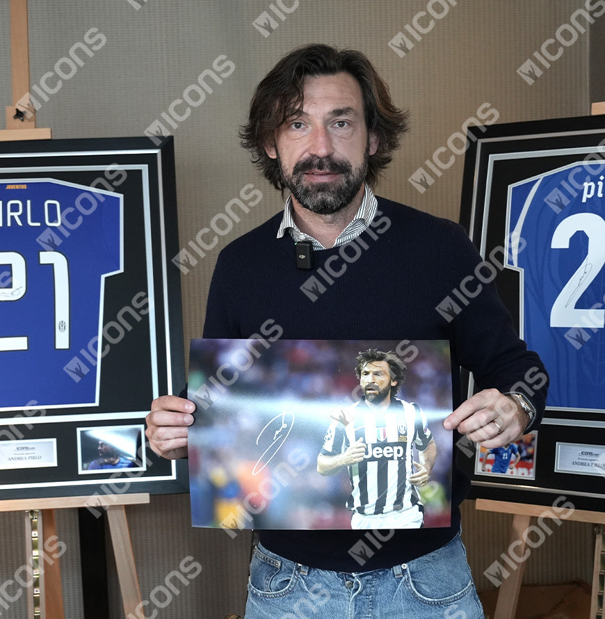 Andrea Pirlo Official UEFA Champions League Signed and Framed Juventus Photo: UEFA Champions League Finalist