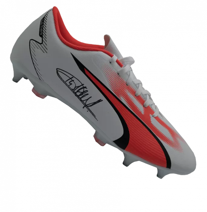 Thierry Henry Official UEFA Champions League Signed Puma Boot In Photo Acrylic Case: Option 1