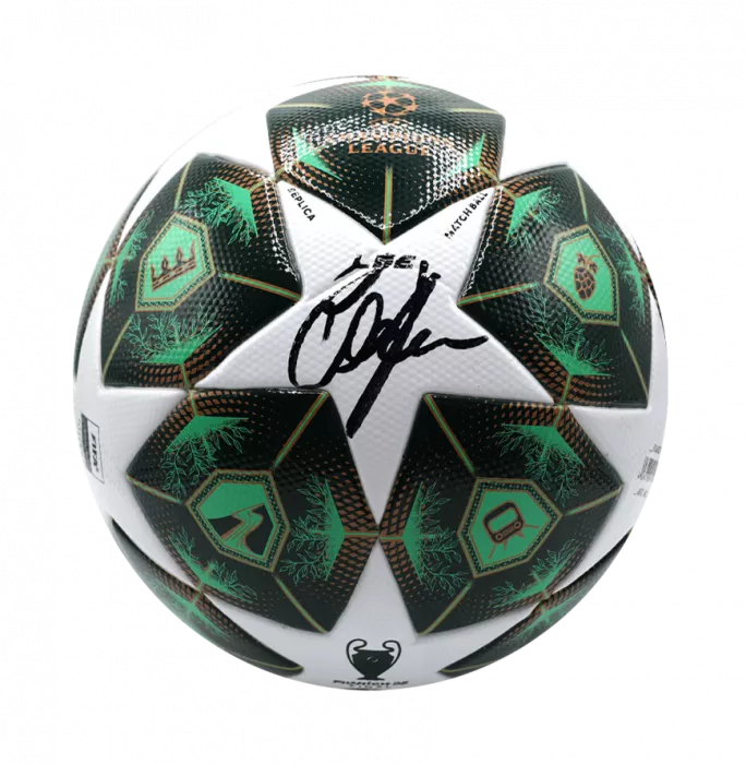 Oliver Kahn Official UEFA Champions League Signed Football In Acrylic Case