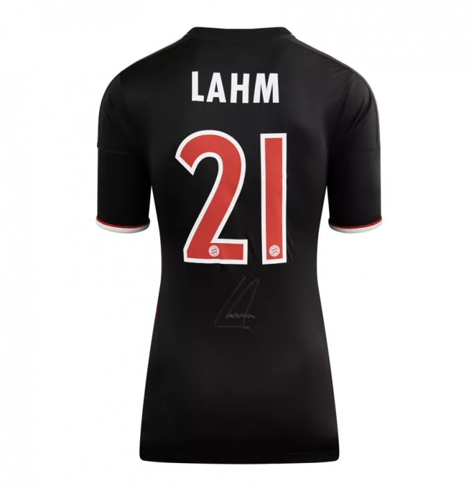 Philipp Lahm Official UEFA Champions League Back Signed and Framed FC Bayern Munich 2011-12 Third Shirt