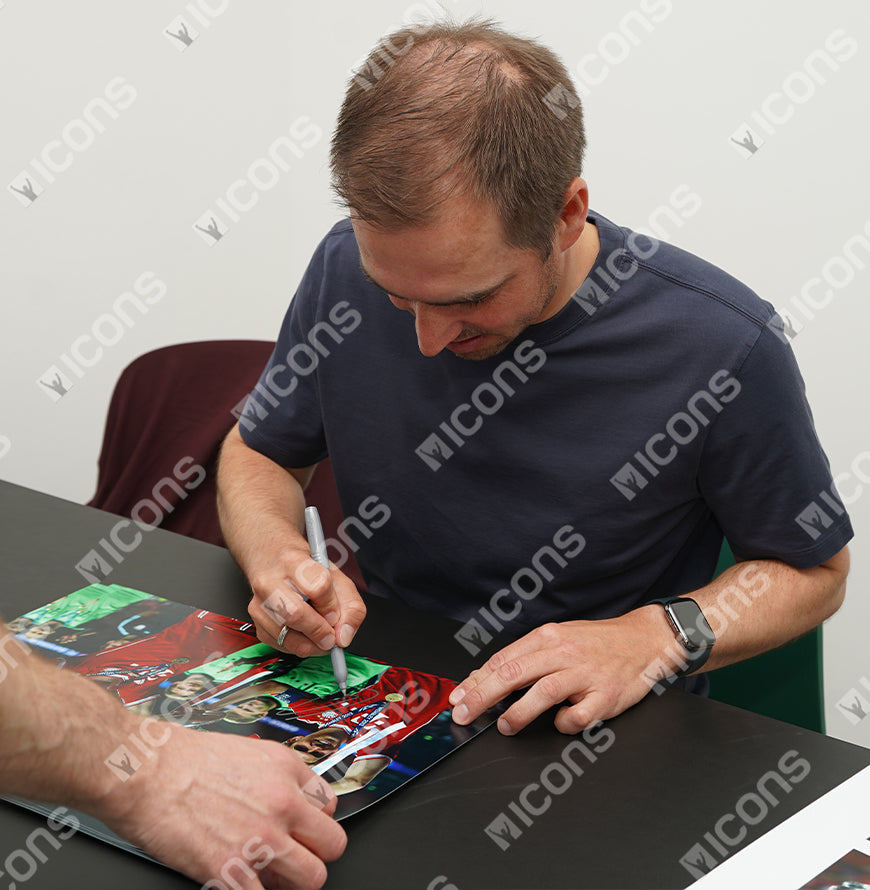 Philipp Lahm Official UEFA Champions League ha firmato e incorniciato FC Bayern Monaco Foto: Vincitore della UEFA Champions League