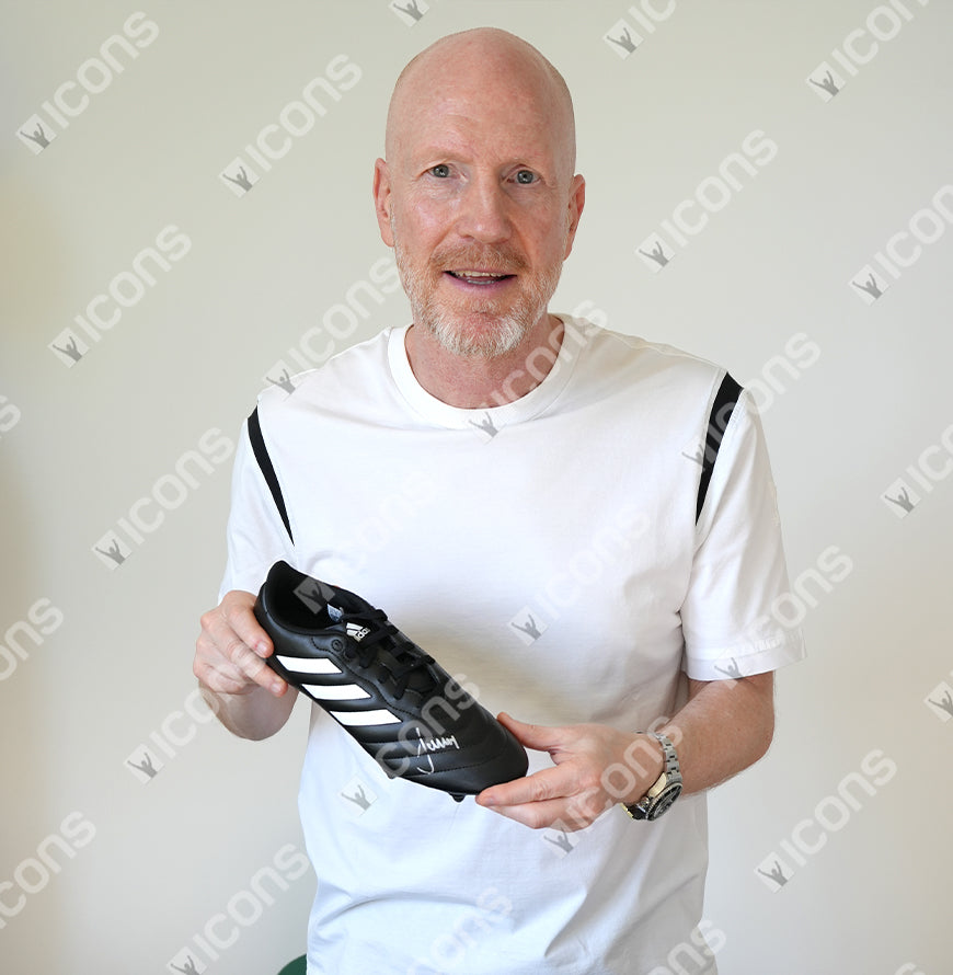Matthias Sammer Official UEFA Champions League Signed Adidas Boot In Photo Acylic Case: Option 1
