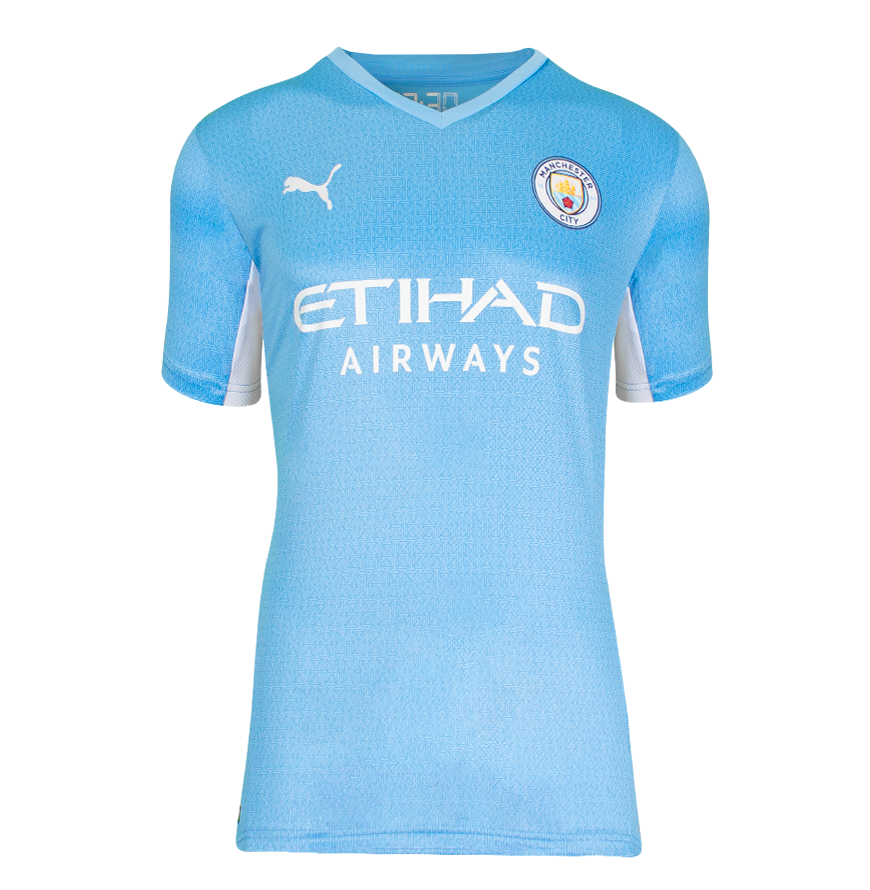 Yaya Toure Official UEFA Champions League Back Signed and Framed Manchester City 2021-22 Home Shirt