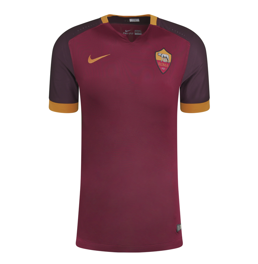 Francesco Totti Official UEFA Champions League Back Signed and Framed AS Roma 2015-16 Home Shirt