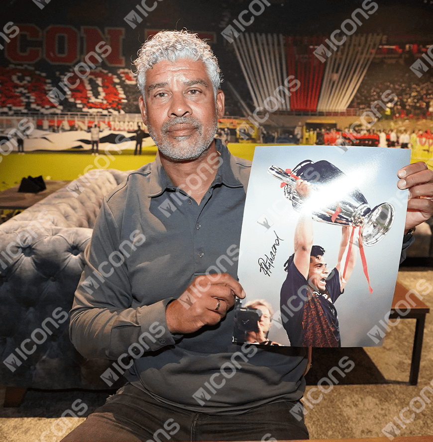 Frank Rijkaard Official UEFA Champions League Signed and Framed AFC Ajax Photo: UEFA Champions League Winner