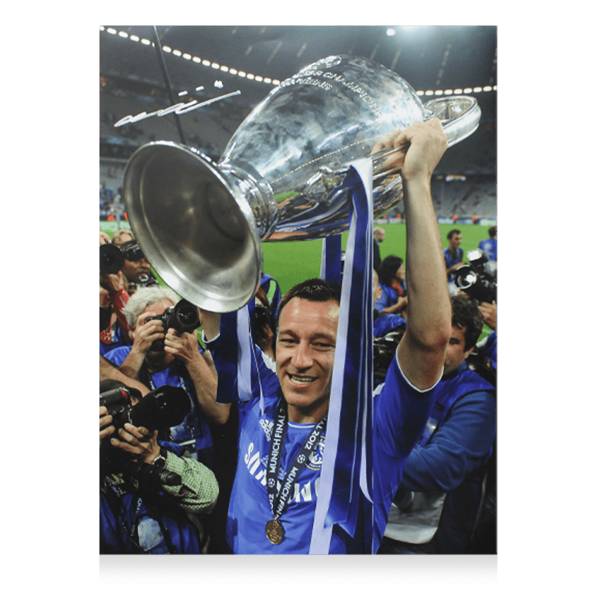 John Terry Official UEFA Champions League Signed and Framed Chelsea Photo: UEFA Champions League Winner