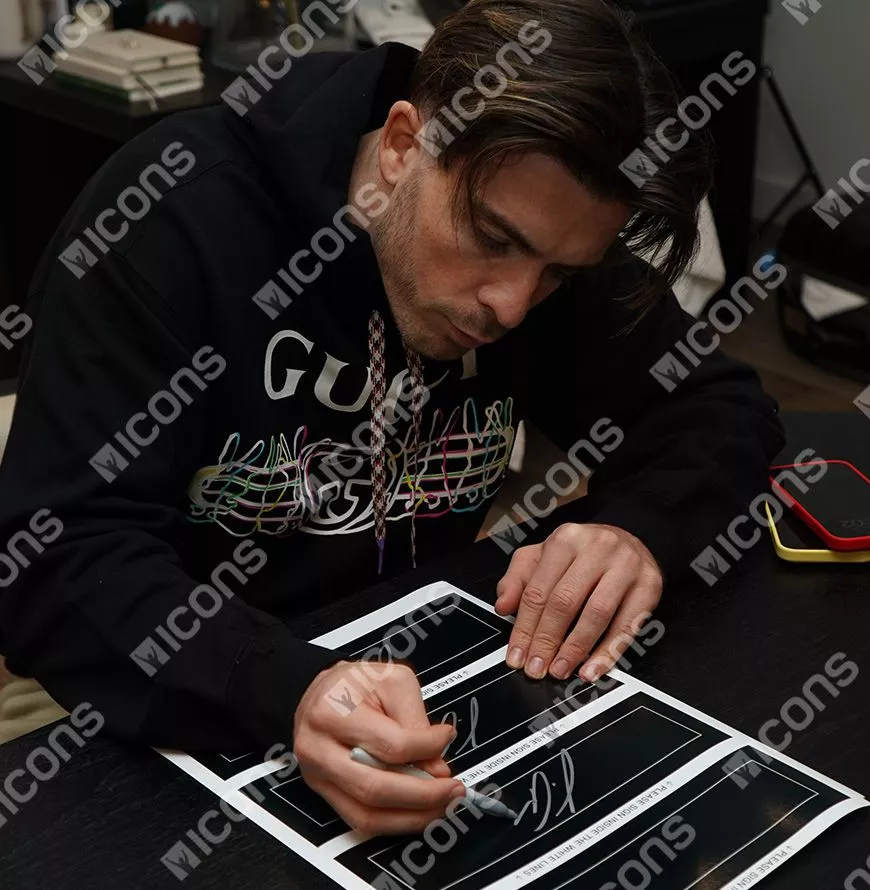 Jack Grealish Official UEFA Champions League Signed Plaque and Photo Frame: 2023 Winner