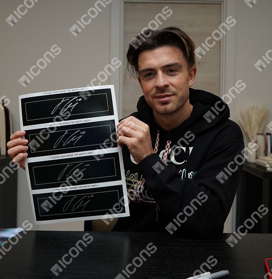 Jack Grealish Official UEFA Champions League Signed Plaque and Photo Frame: 2023 Winner