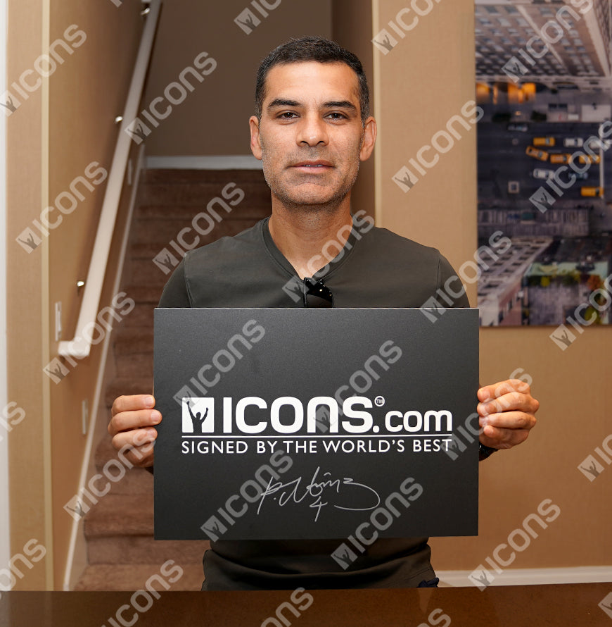 Rafael Marquez Official UEFA Champions League Back Signed and Hero Framed FC Barcelona 2007-08 Home Shirt with Fan Style Numbers