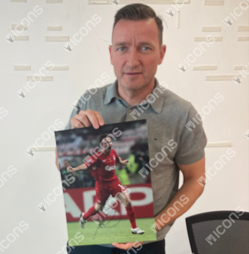Vladimir Smicer Official UEFA Champions League Signed and Framed Liverpool Photo: 2005 UEFA Champions League Winner
